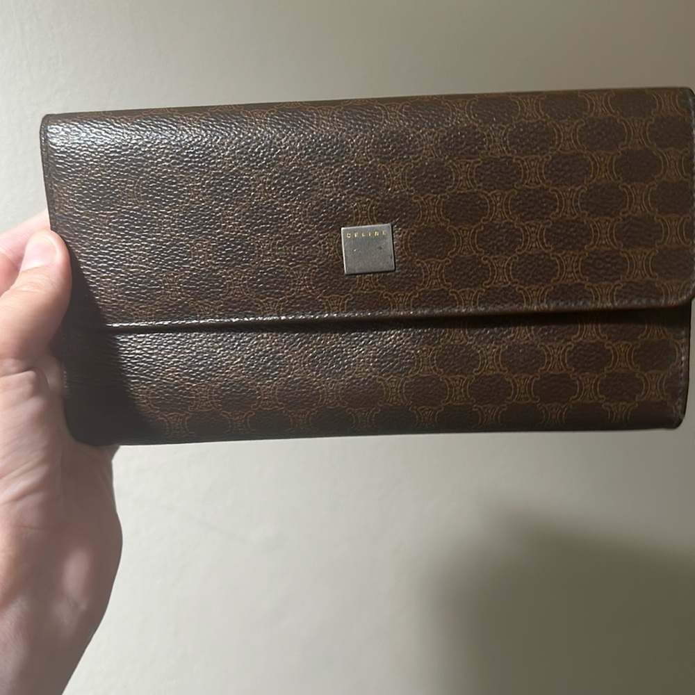 Celine Trifold Wallet w/ Unbranded Chain